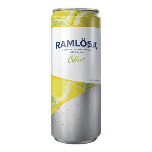 Kolsyrat vatten Ramlösa Citrus burk 33cl med pant