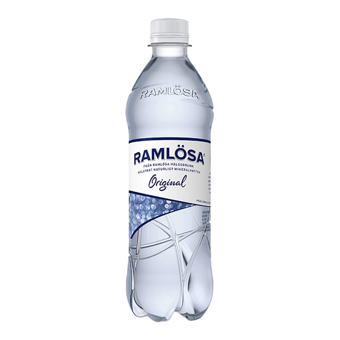 Kolsyrat vatten i PET-flaska Ramlösa Original 50cl utan pant