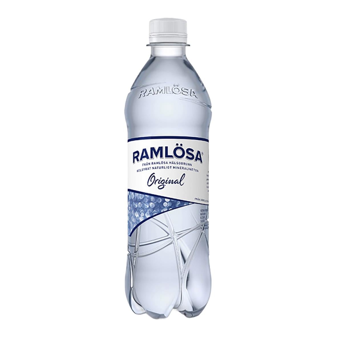 Kolsyrat vatten i PET-flaska Ramlösa Original 50cl utan pant