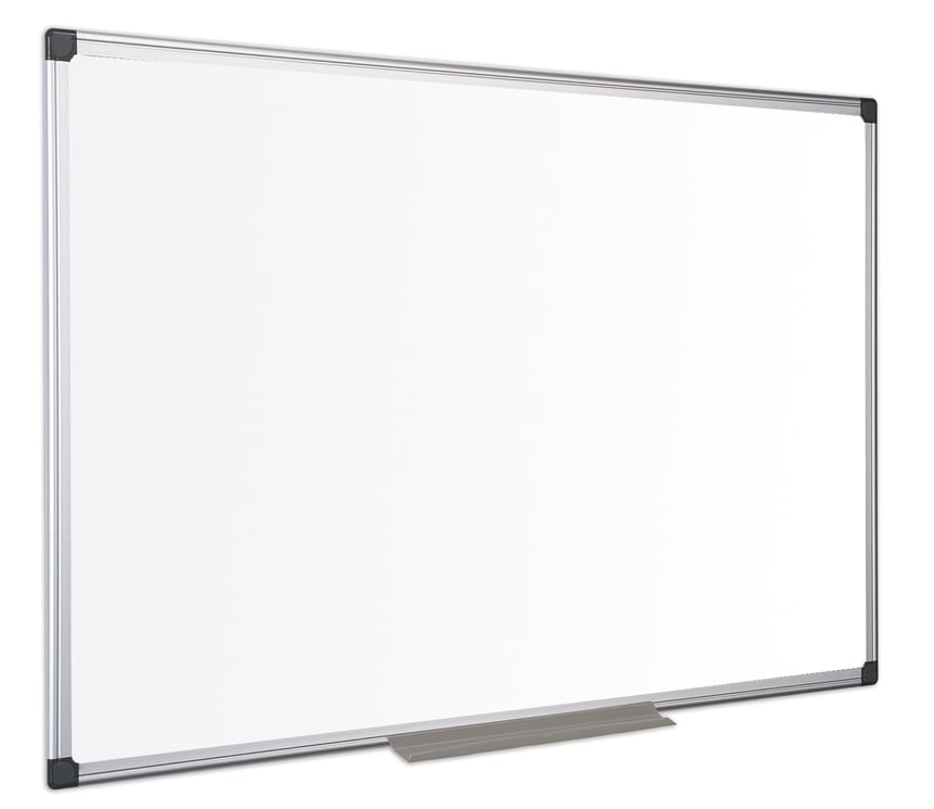 Whiteboardtavla magnetisk emaljerad vit 90x60cm