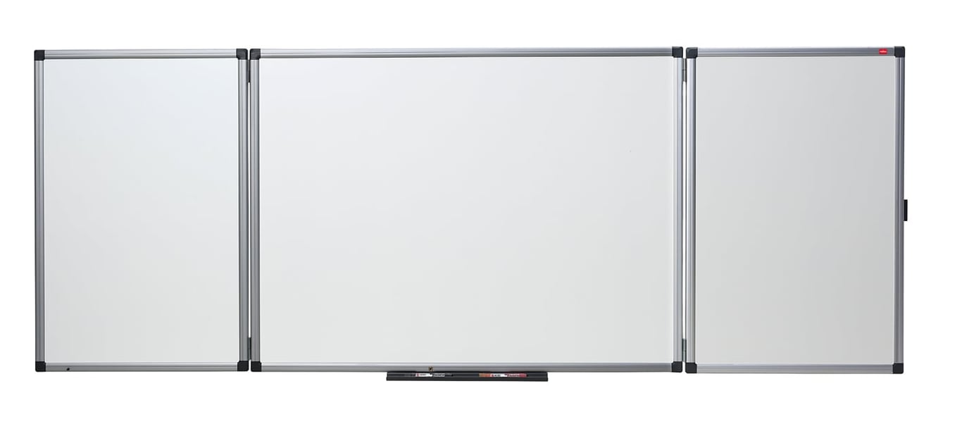 Stor whiteboardtavla Nobo Triptych Emalj 1200x900mm med tre sektioner