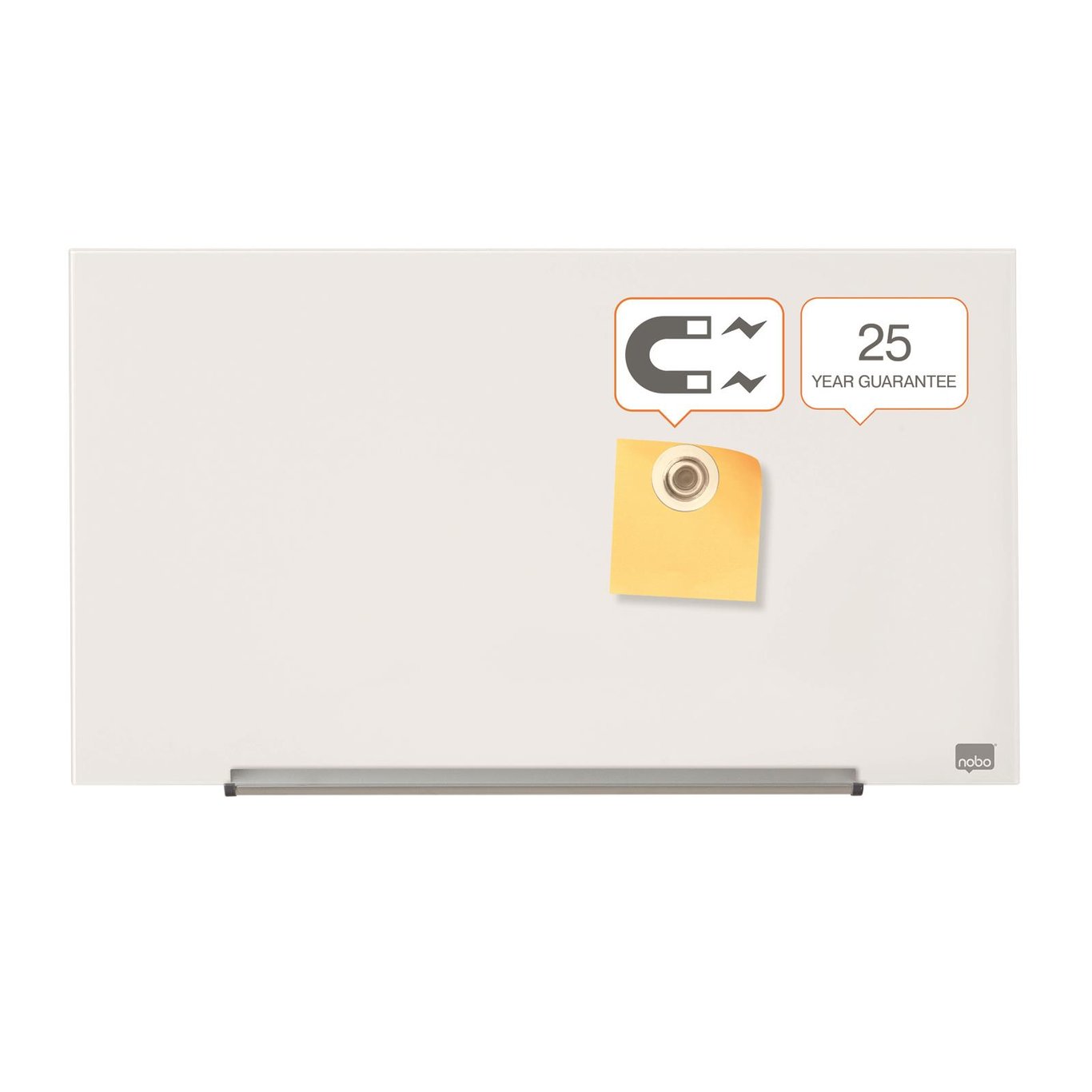 Glastavla Nobo Impression Pro 31 tum vit med måtten 677x381mm