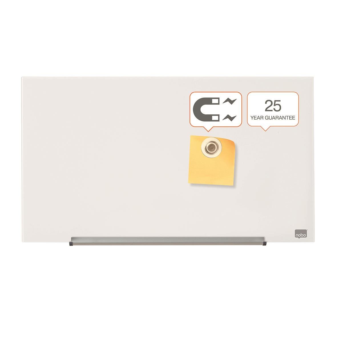 Glastavla Nobo Impression Pro 31 tum vit med måtten 677x381mm