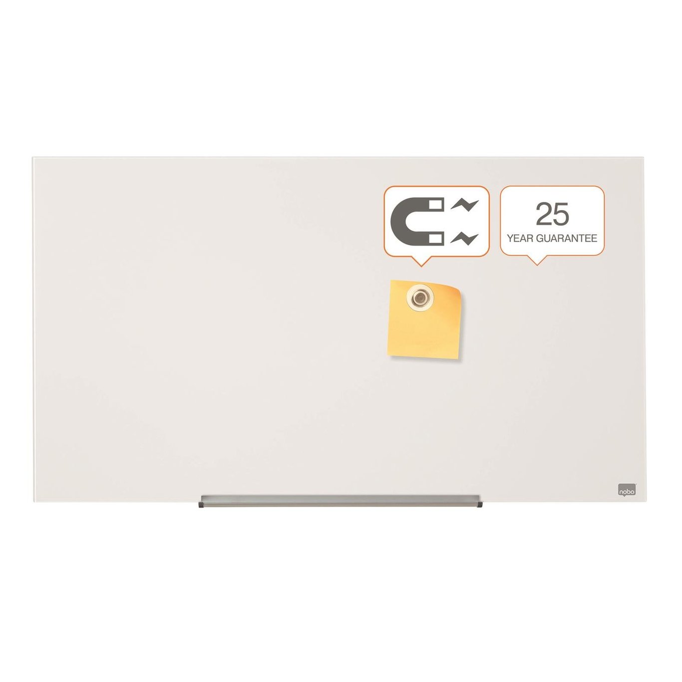 Glastavla Nobo Impression Pro 45 tum vit 993x559mm med 25 års garanti