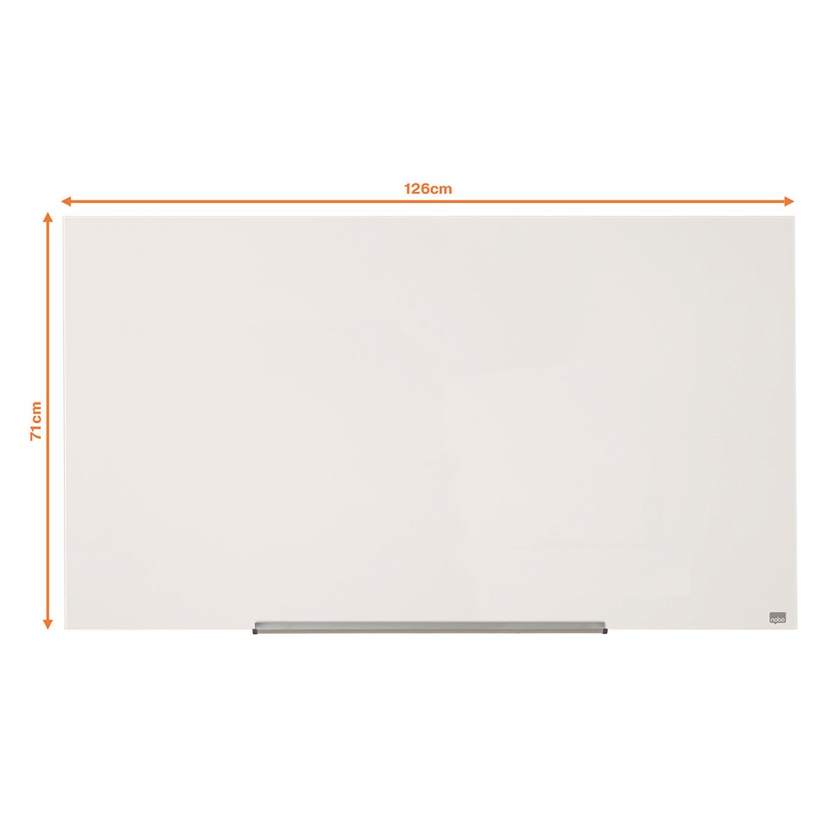 Glastavla Nobo Impression Pro 57 tum vit med måtten 1260x711mm