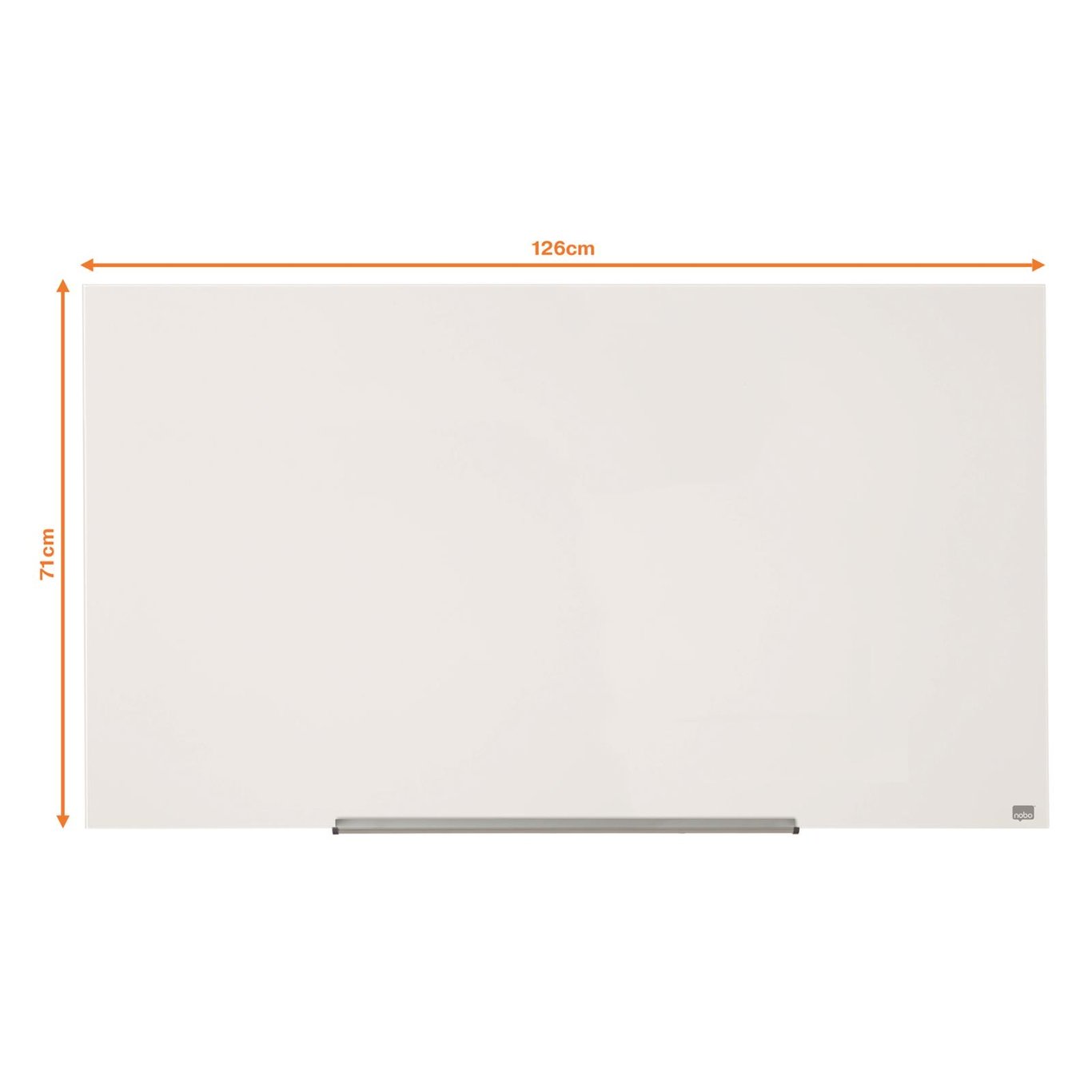 Glastavla Nobo Impression Pro 57 tum vit med måtten 1260x711mm