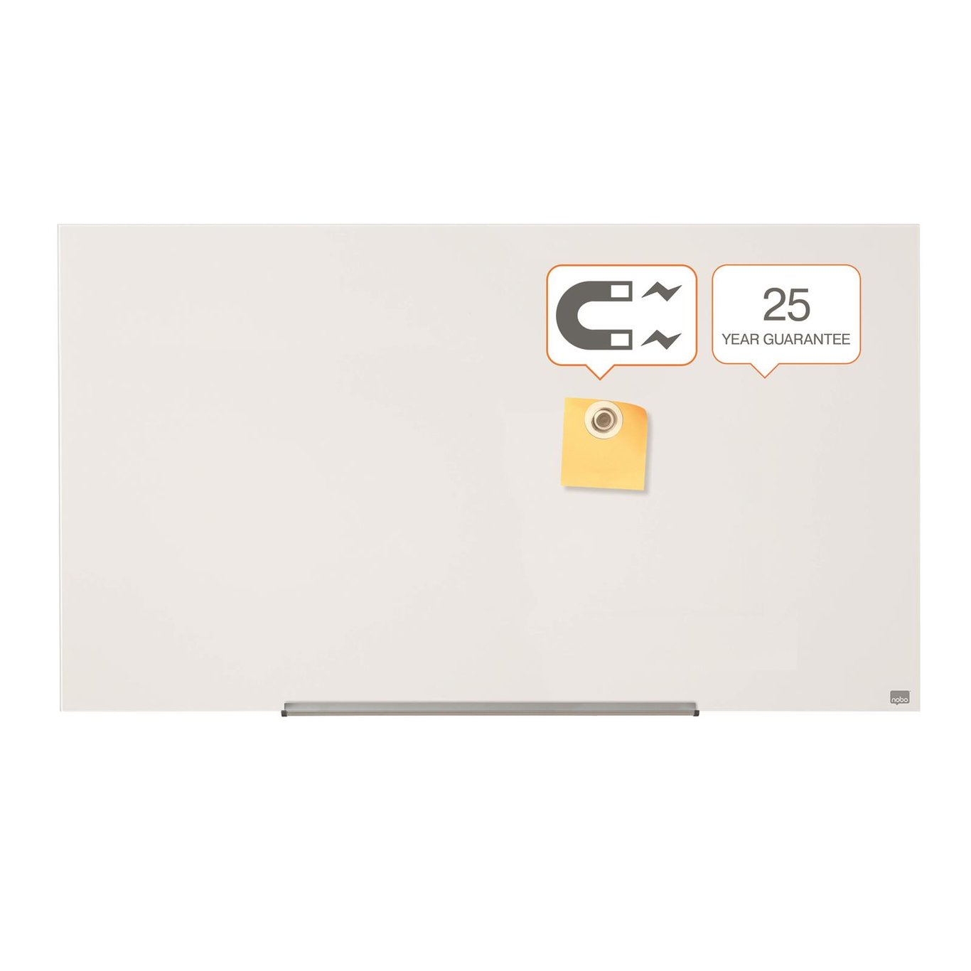 Glastavla Nobo Impression Pro 57 tum vit, mått 1260x711mm, 25 års garanti