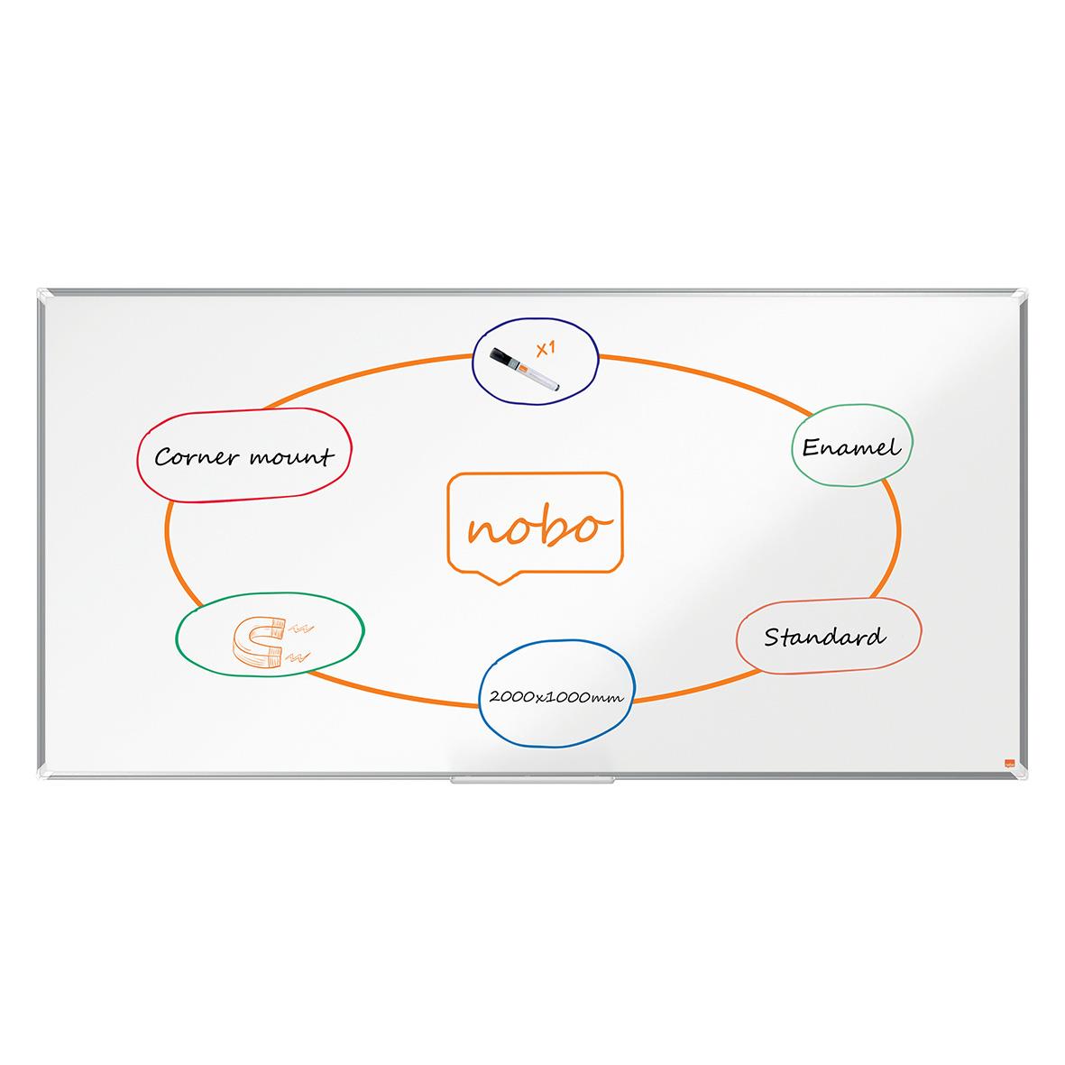 Whiteboardtavla Nobo Premium Plus Emalj Storformat 200x100cm 75010518_6