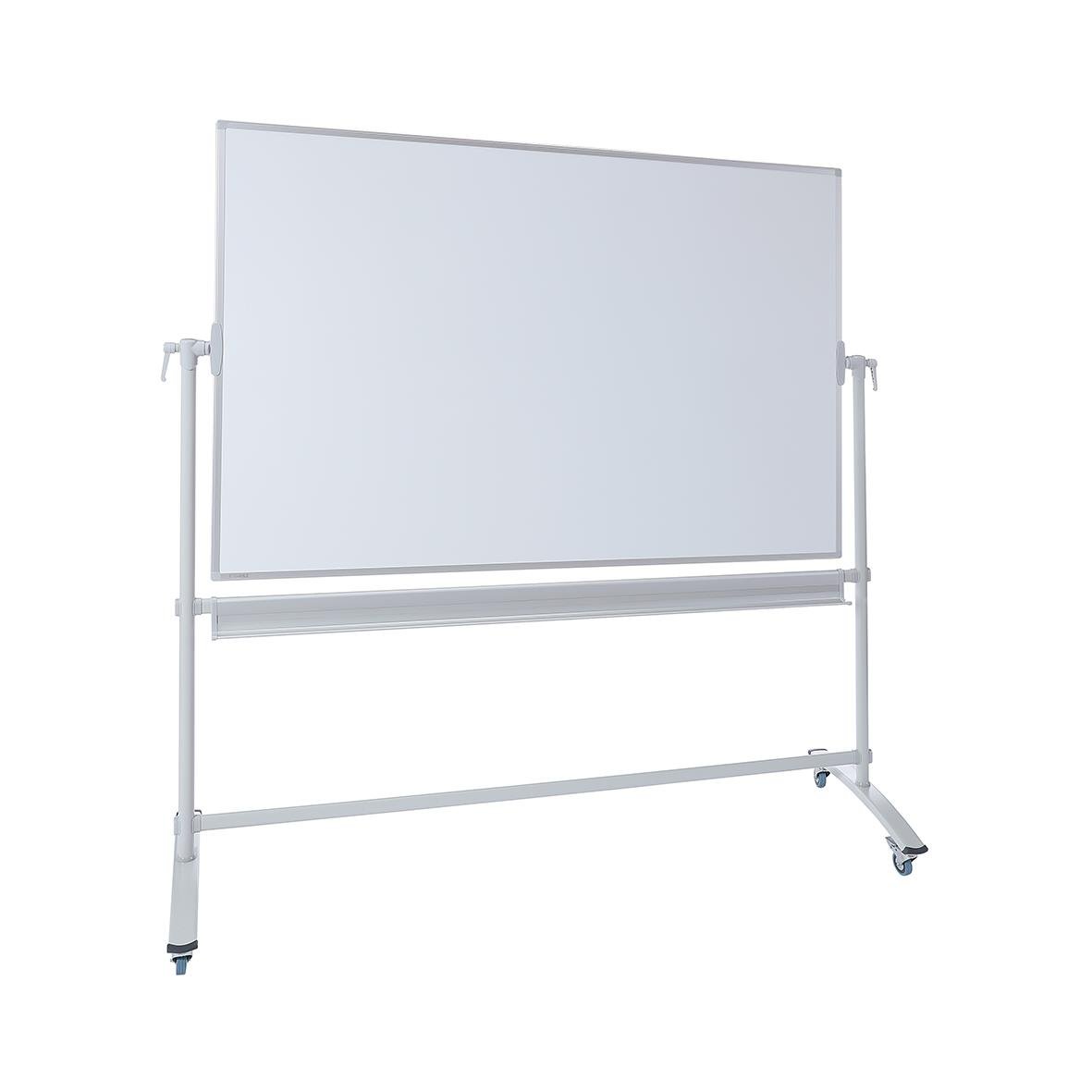 Vändbar whiteboardtavla på hjul med måtten 1800x1200mm