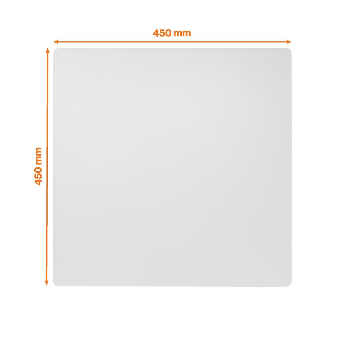 Vitwhiteboard Nobo utan ram, 450x450mm