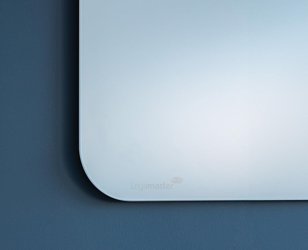 Glastavla Legamaster matt runda hörn ljusblå 1000x1500mm