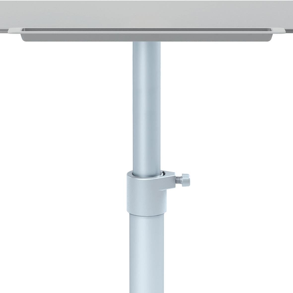 Konferensställ Nobo Mobil NanoClean vit med justerbar höjd och stabil bas