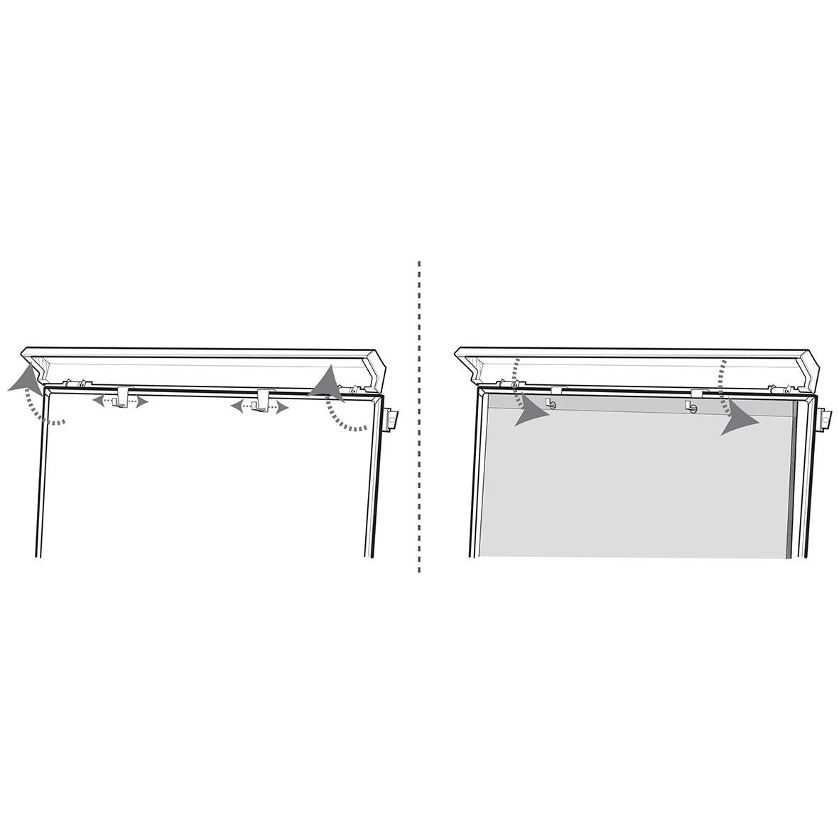 Konferensställ Nobo Mobil NanoClean Vit med justerbara delar och transparent yta
