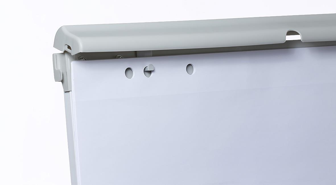 Blädderblocksställ Dahle Team med magnetisk yta på hjul och två armar