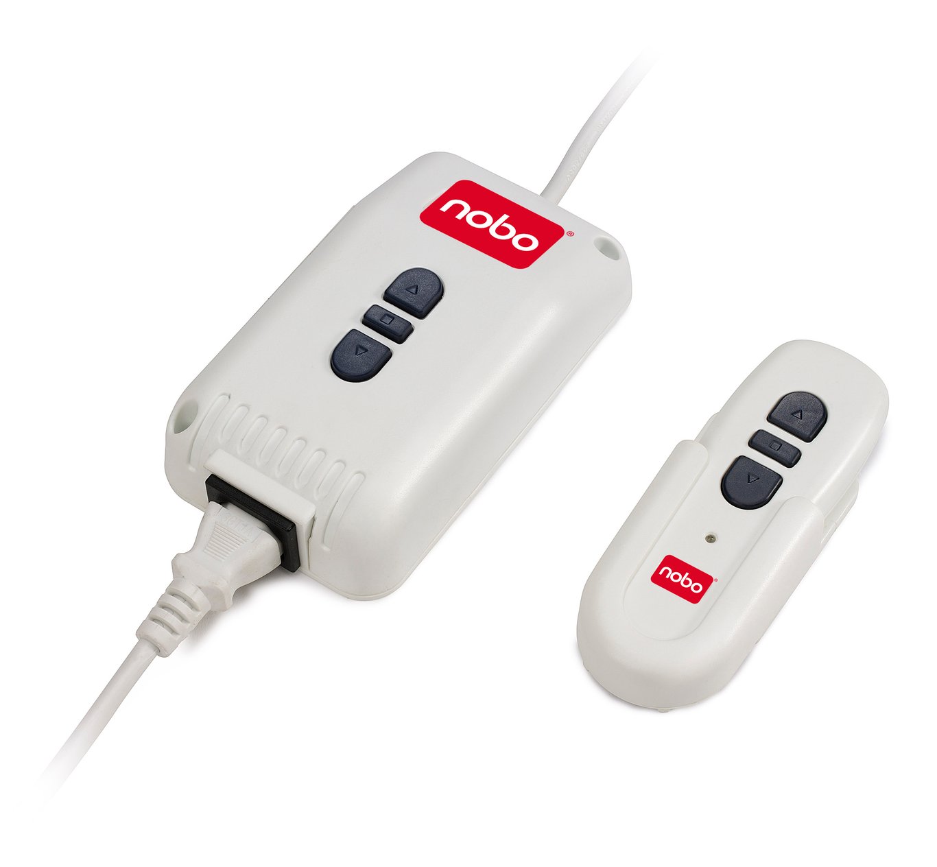 Filmduk Nobo elektrisk vägg/tak 2400x1800mm med fjärrkontroll