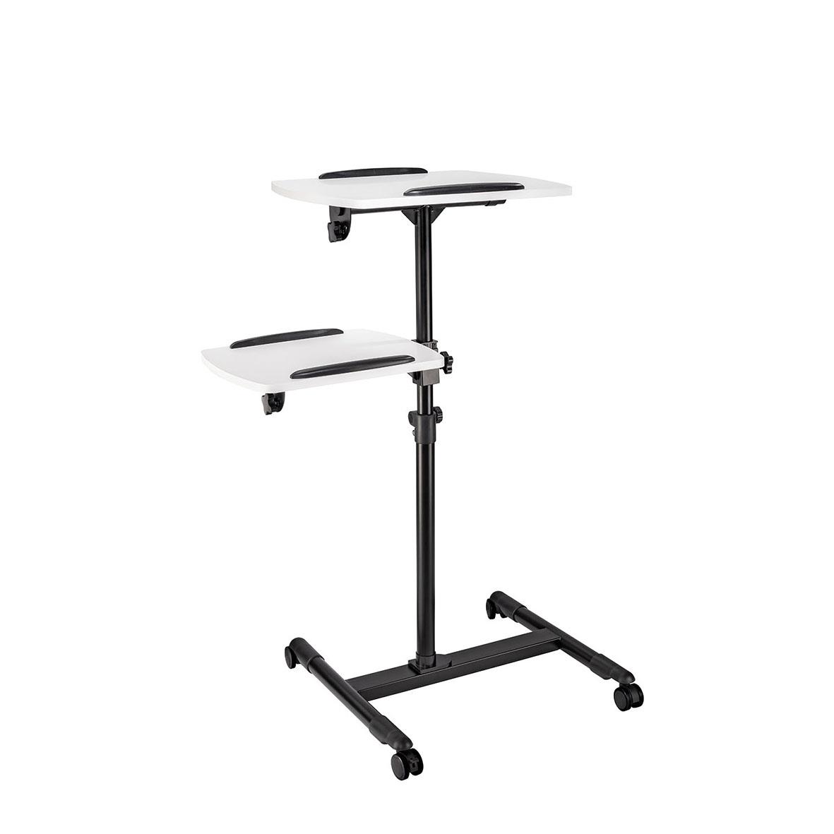 Projektorbord Hama med justerbar höjd och två nivåer på hjulstativ