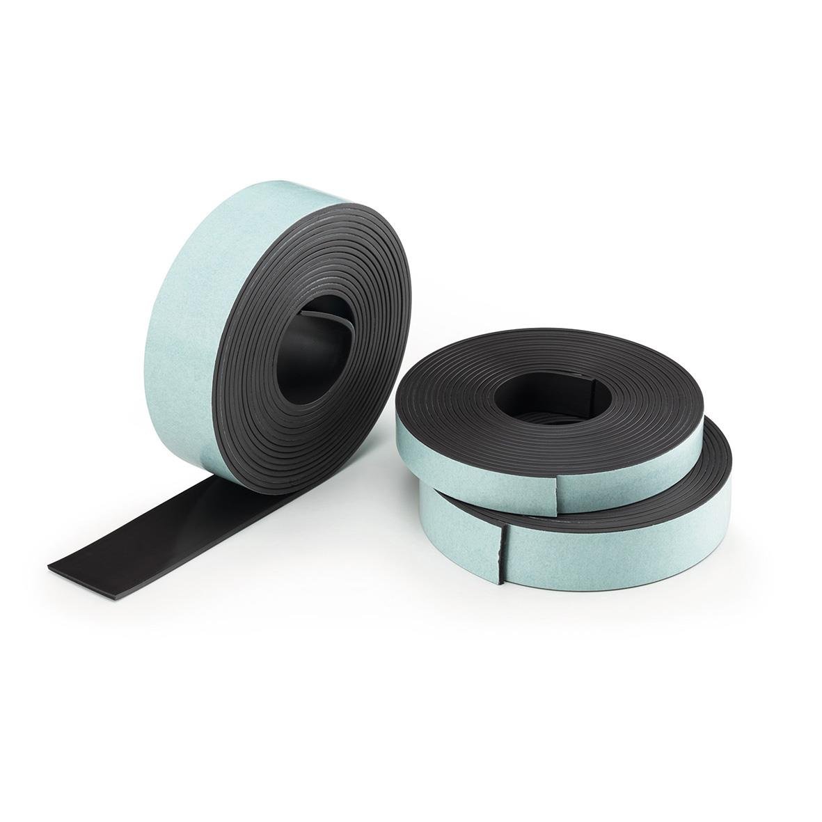 Självhäftande magnetband Legamaster 12,5mm x 3m i svart och ljusblått