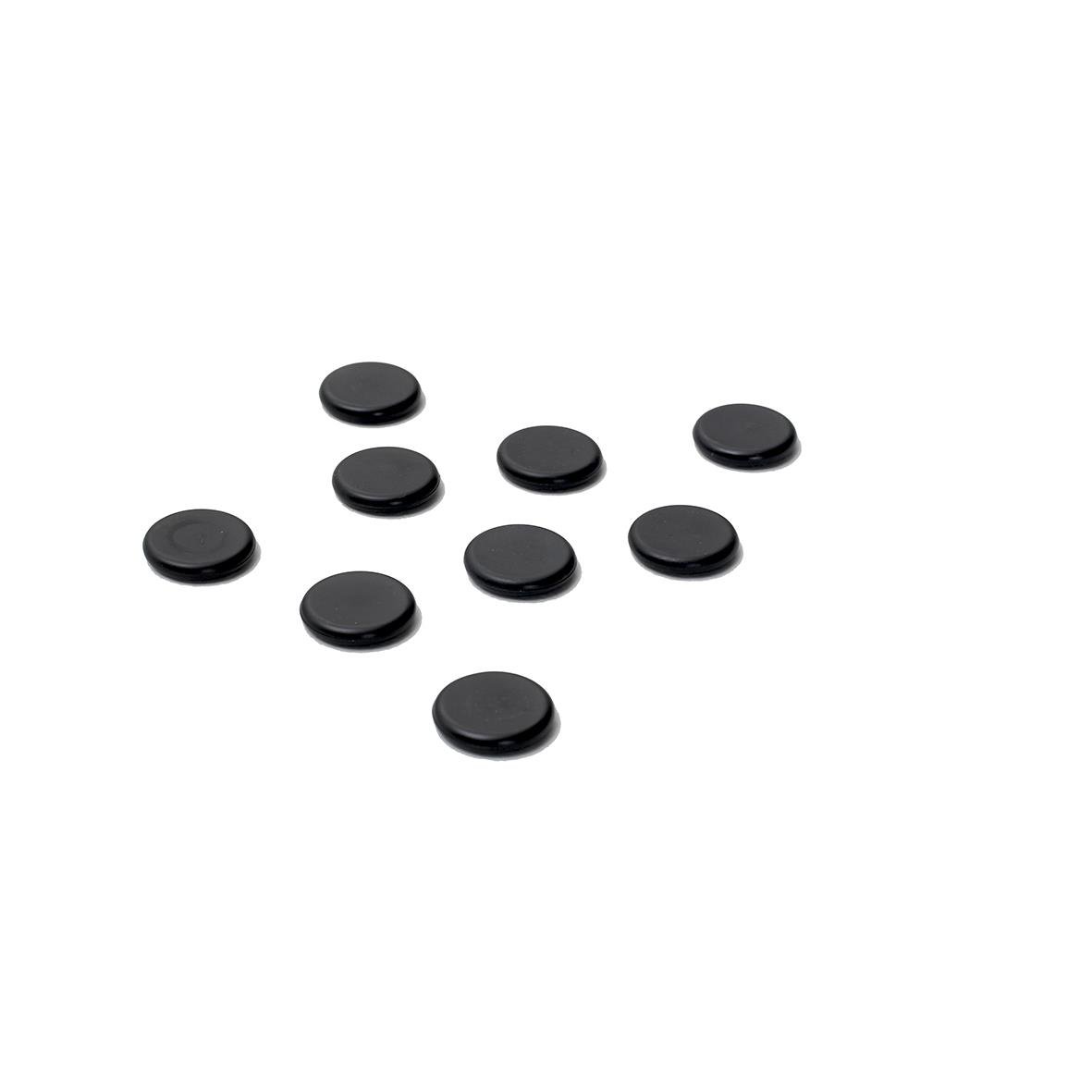 Svarta magneter för glastavla, Ø30mm, extra starka