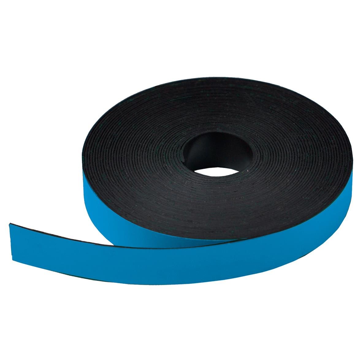Blå magnetremsa i rulle, flexibel och självhäftande