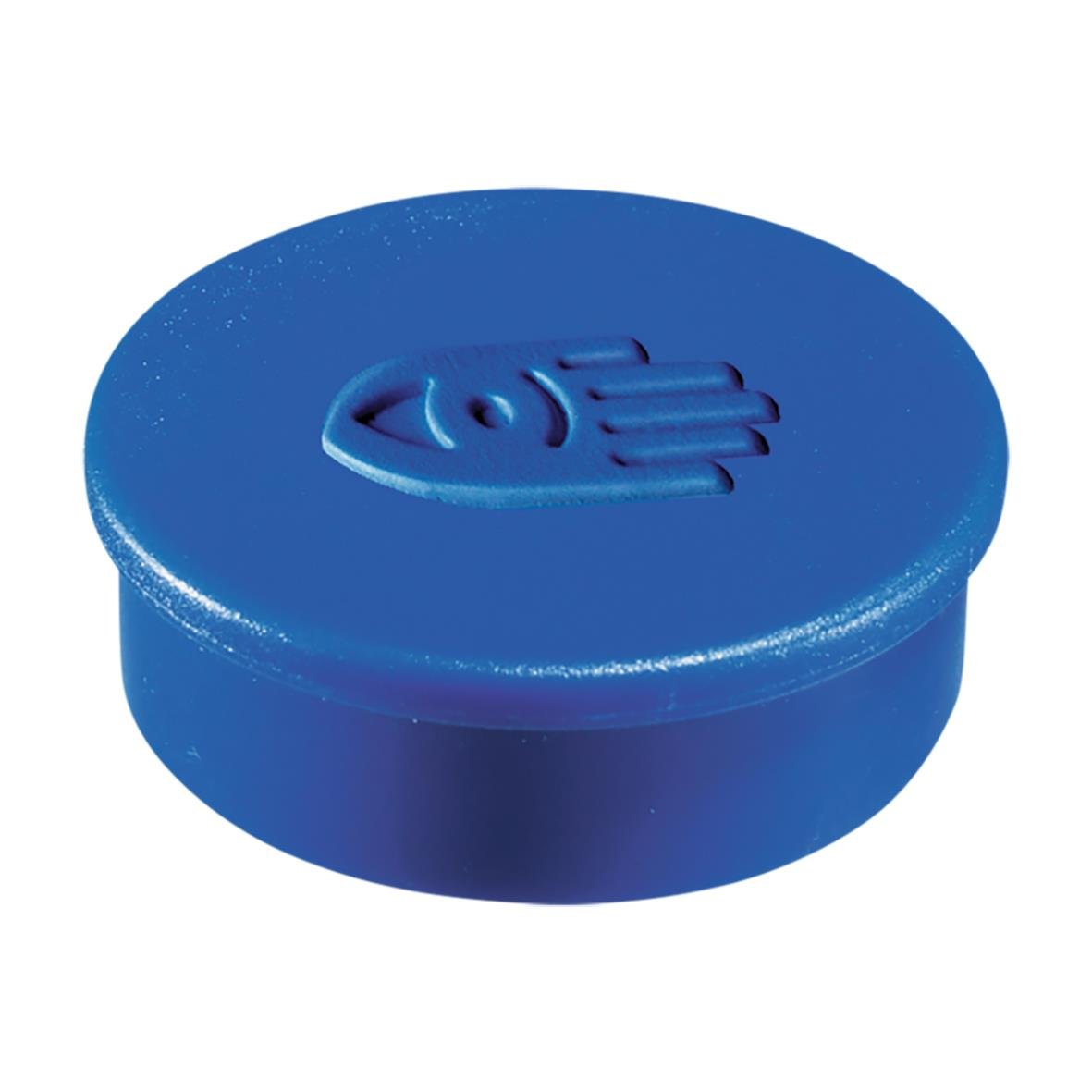 Blå magnet med fisk- och stjärnformad design, rund och extra stark, 35 mm