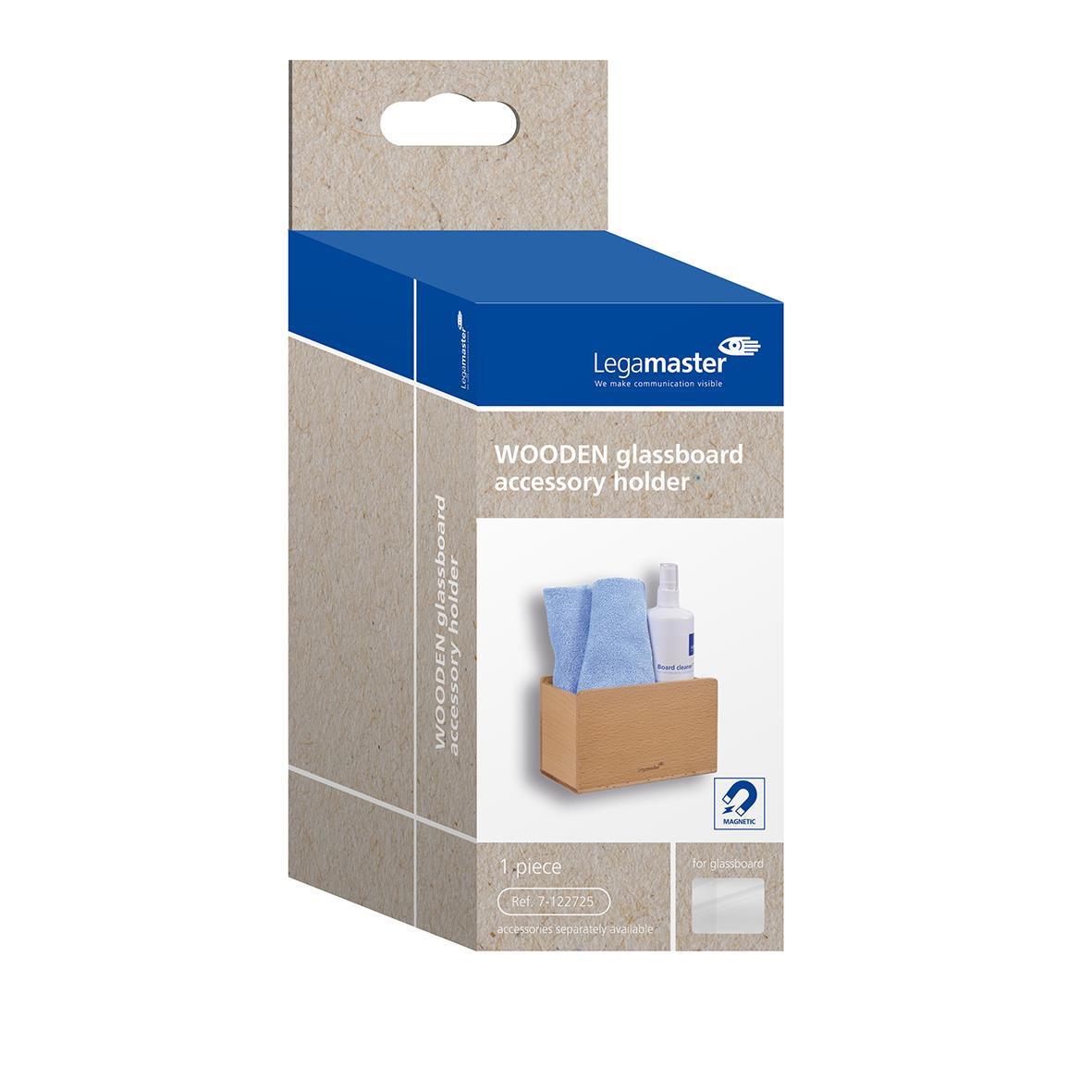 Tillbehörsbox för Glastavla Legamaster Wooden Magnetisk