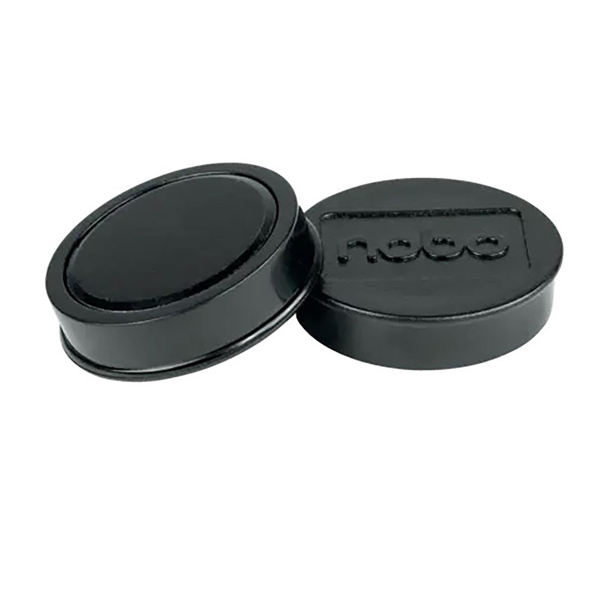 Svart magnet Nobo 38mm i rund form