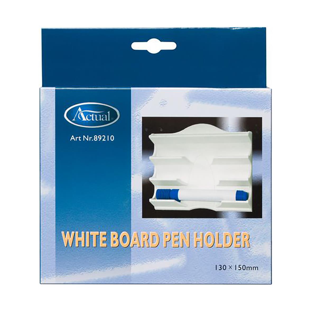 Magnetisk pennhållare för whiteboard i vitt, 130x150mm