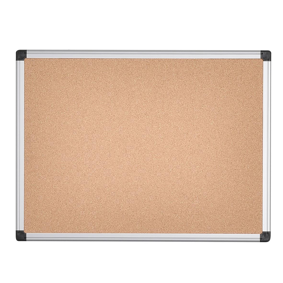Tavla med kork och aluminiumram 45x60cm för anslag och meddelanden