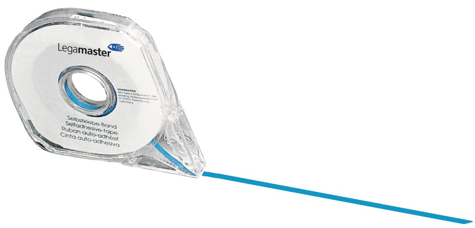 Blått uppdelningsband från Legamaster, 2,5mm brett och 16m långt