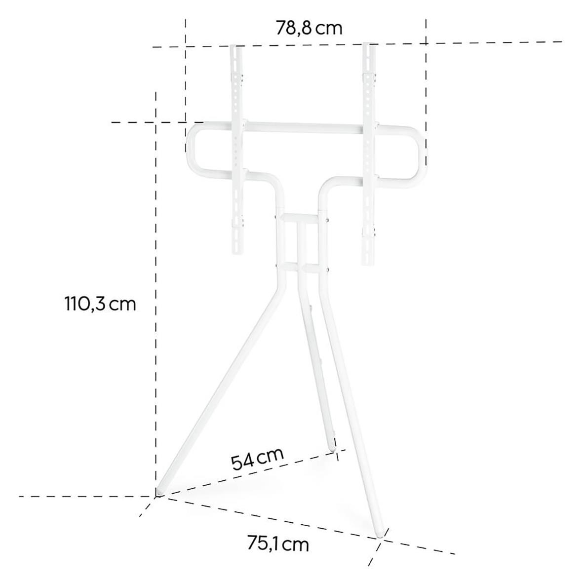 TV-Stativ Hama Golv Upp till 75" Vit 75080010_7