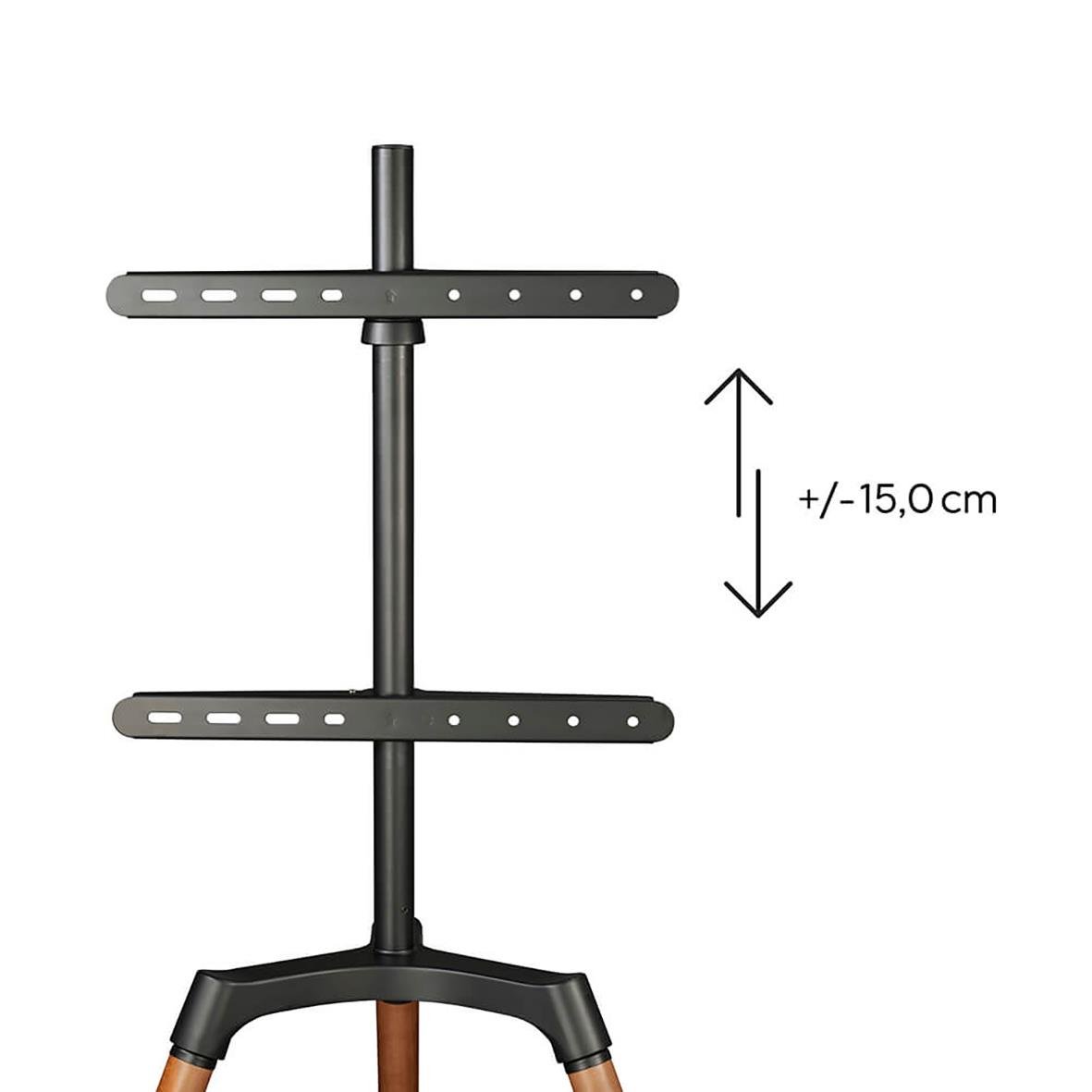 TV-Stativ Hama Golv Staflidesign Upp till 65" Bokträ 75080012_6