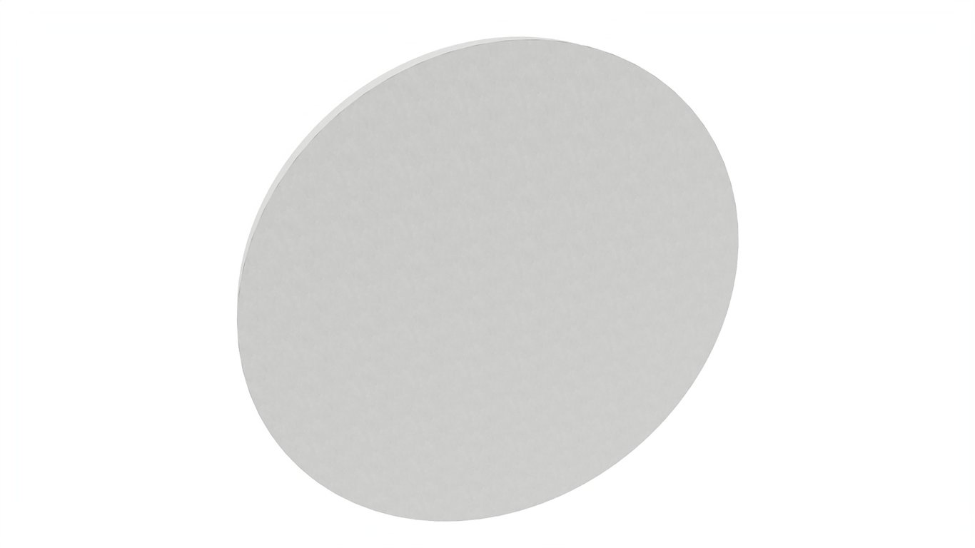 Vit rund ljudabsorberande väggpanel Sound Off EcoSund Cirkel Ø1100