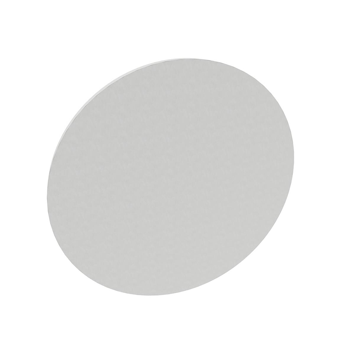 Vit rund ljudabsorberande väggpanel EcoSund Cirkel med diameter 1400 mm