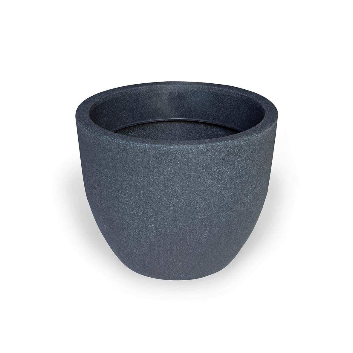 Mörkgrå kruka Padua för konstgjord växt H300xØ400mm