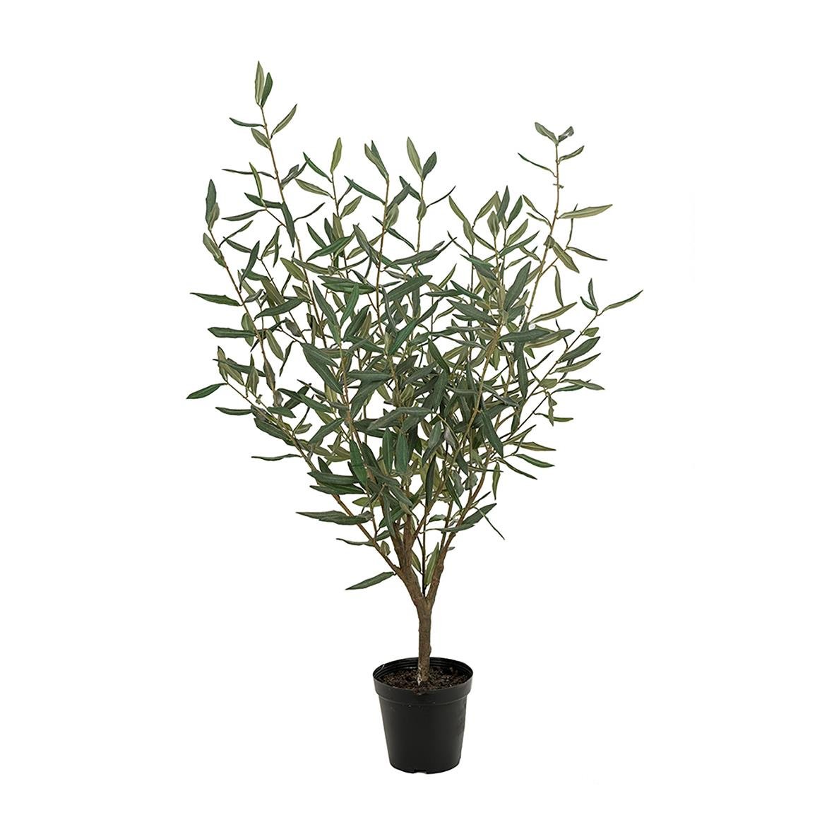 Konstgjord olivträd växt 1000mm höjd i svart kruka