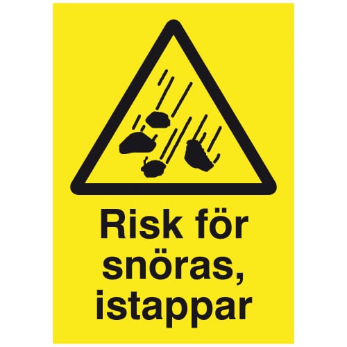 Skylt Risk För Snöras A4 75600175