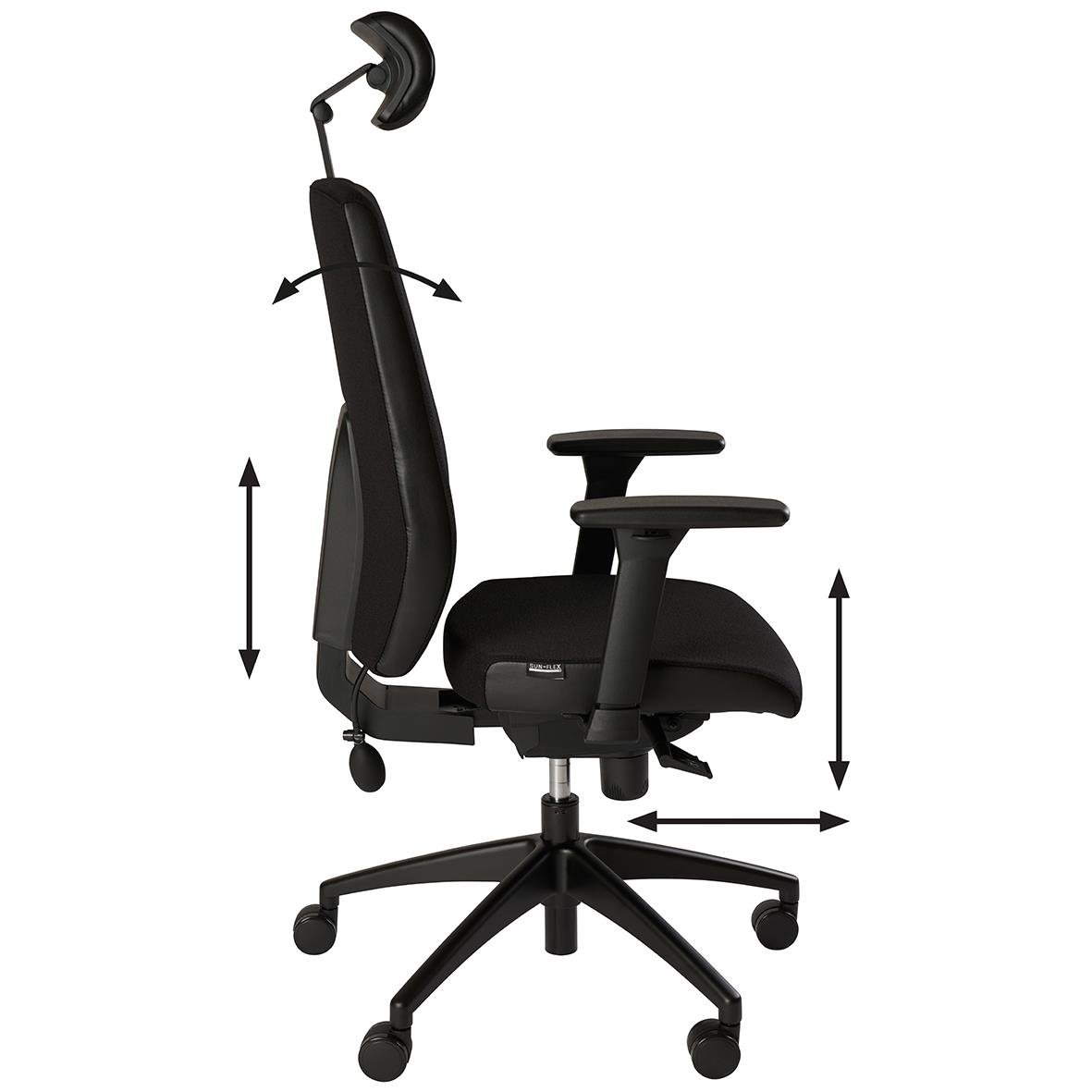 Kontorsstol Sun-Flex Officechair HB Svart 76010825_3