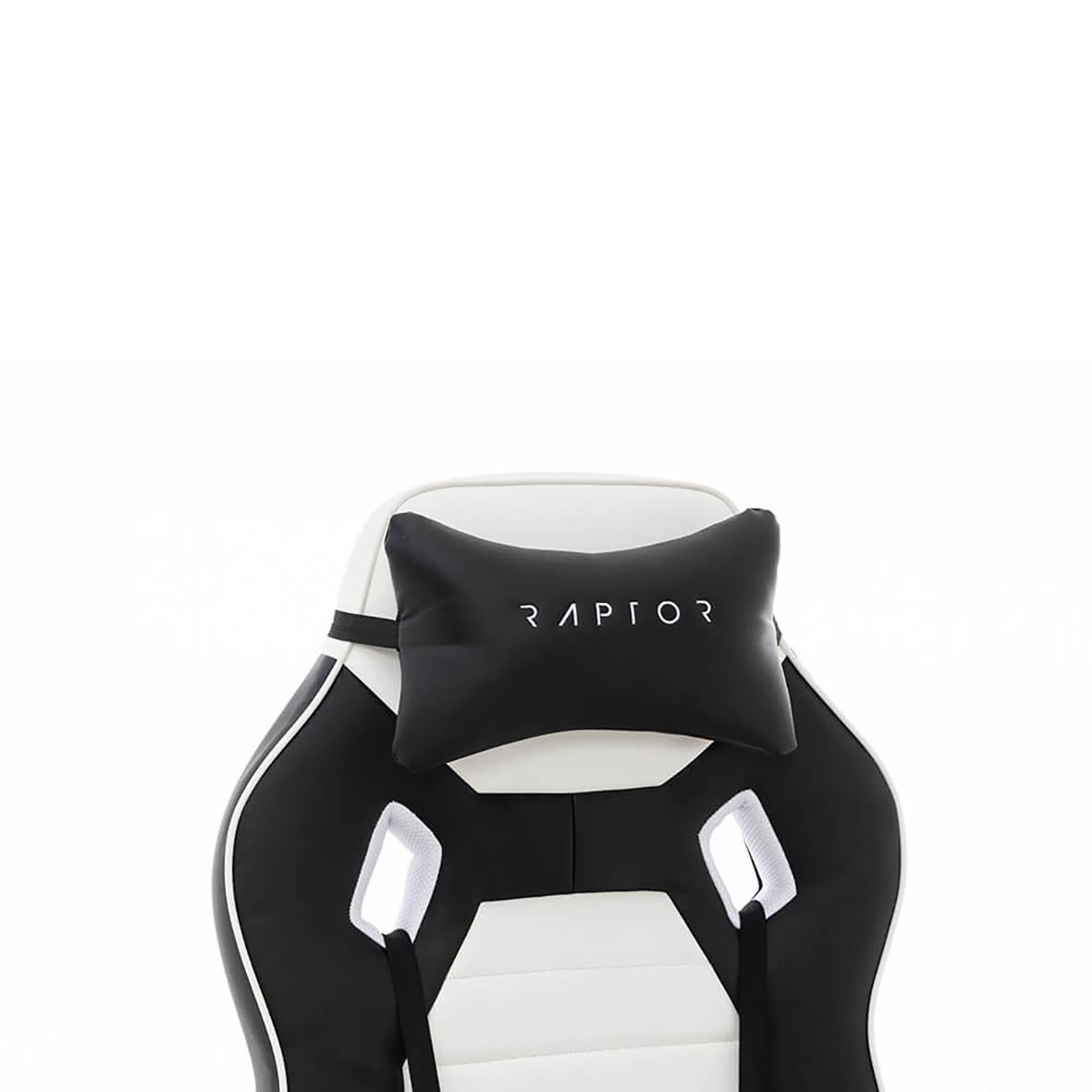 Gamingstol Raptor GS-50 Full Size Svart/Vit 76010839_5