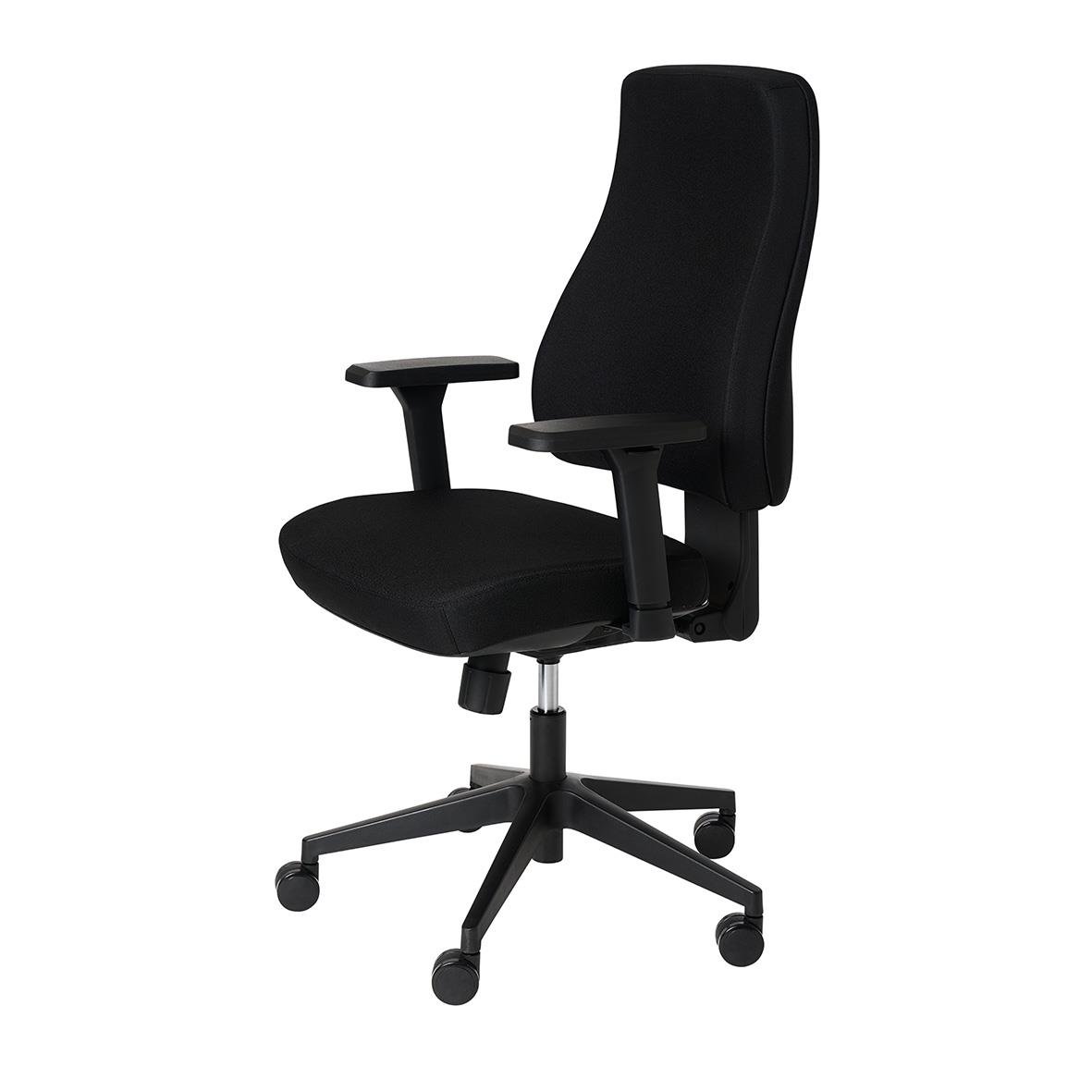 Svart kontorsstol Sun-Flex Officechair MB med justerbar höjd och svängbar sits