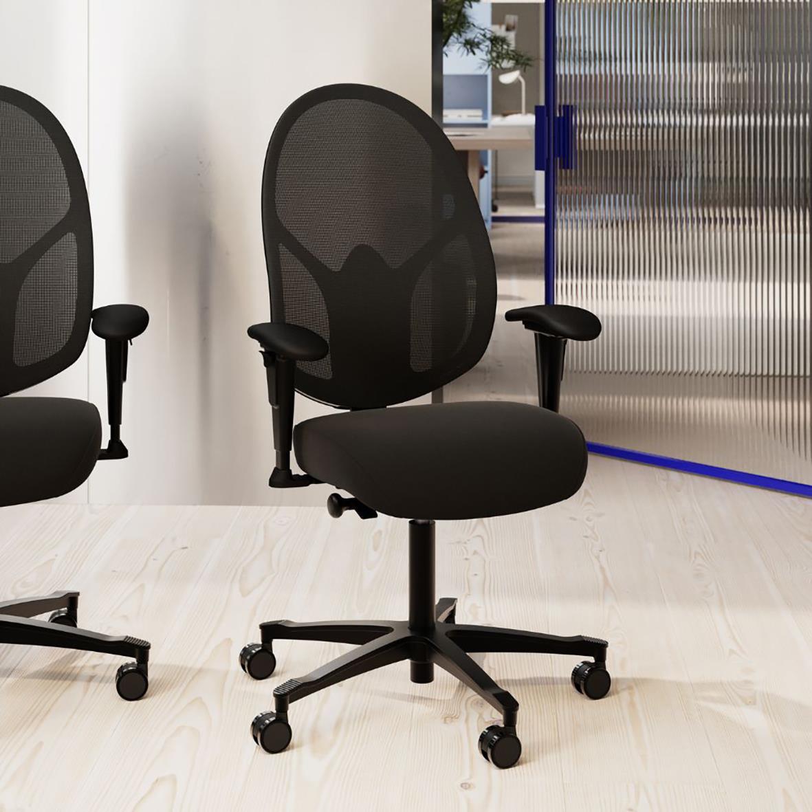 Kontorsstol Malmstolen Active R3 Mesh DUX Svart 76010921_5