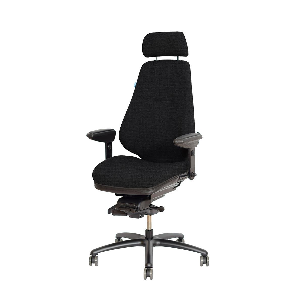 Svart kontorsstol Be-Ge Frapett 852 24H med justerbar höjd och ryggstöd