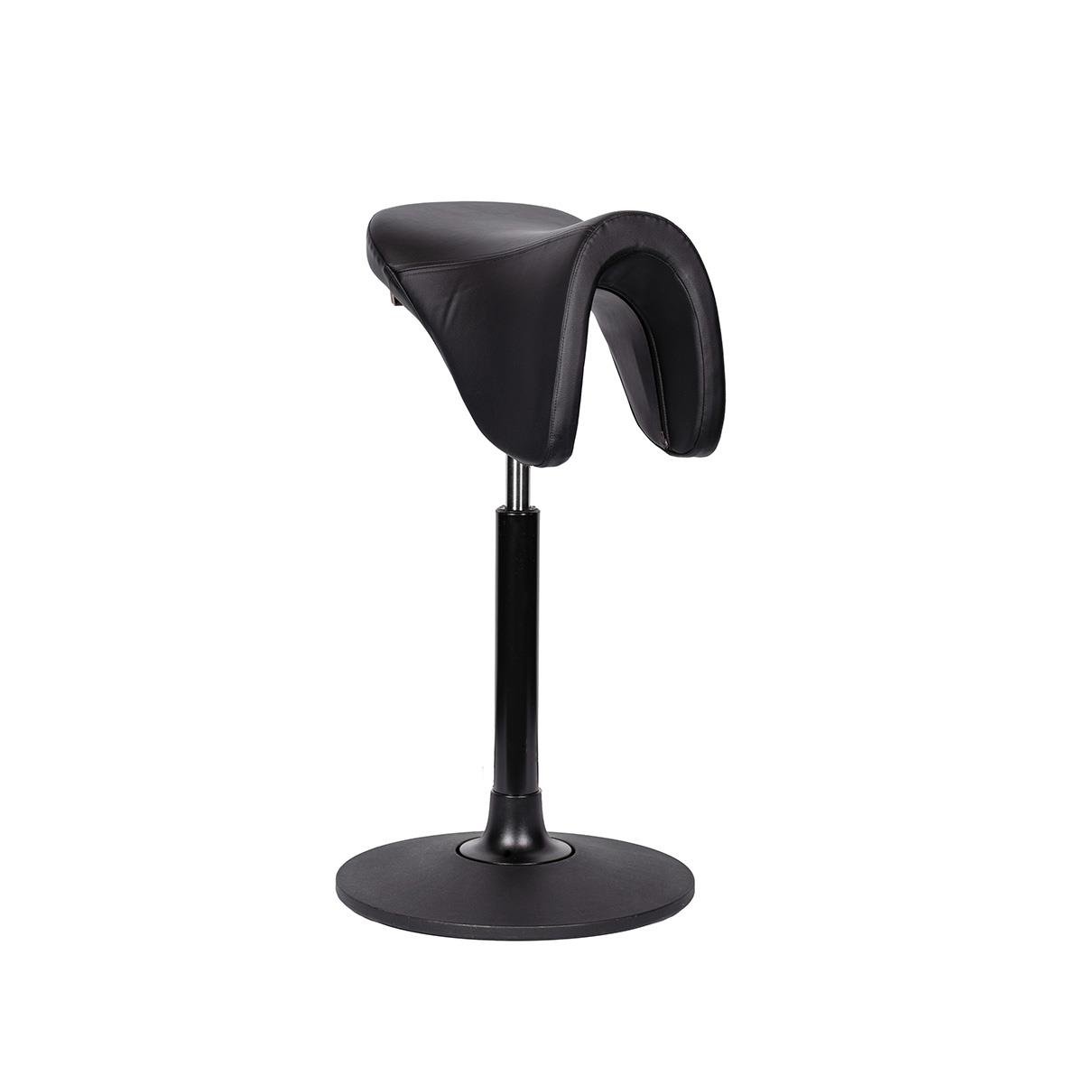 Svart sadelstol Be-Ge Frapett 7001 med balansfot