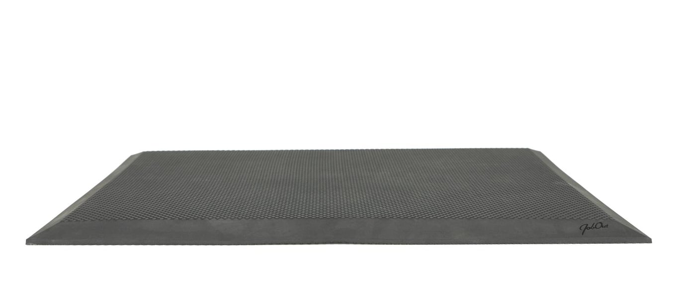 Svart ståmatta JobOut EVA på golv