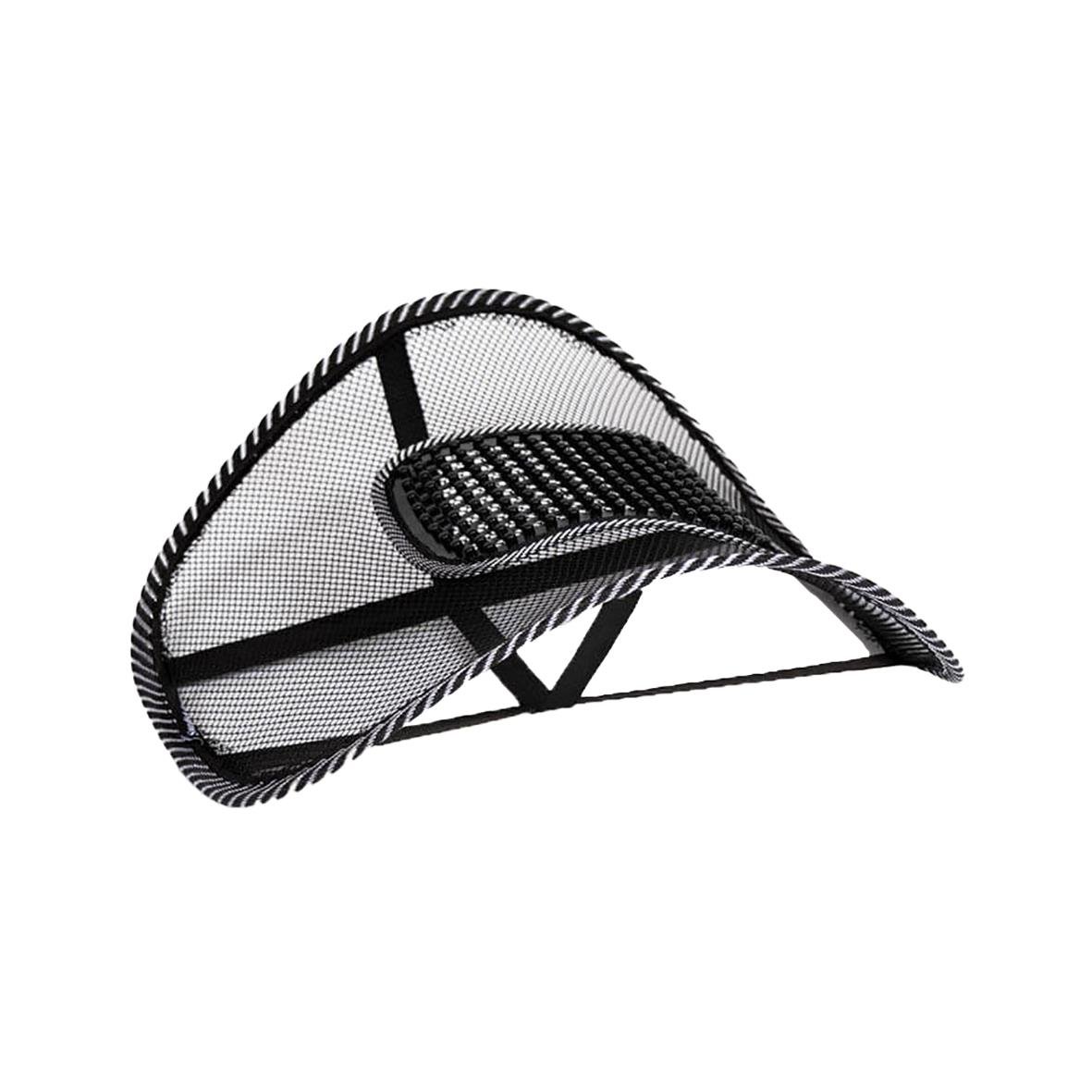 Svankstöd för bättre hållning, svart och vitt nätmaterial, ergonomisk design