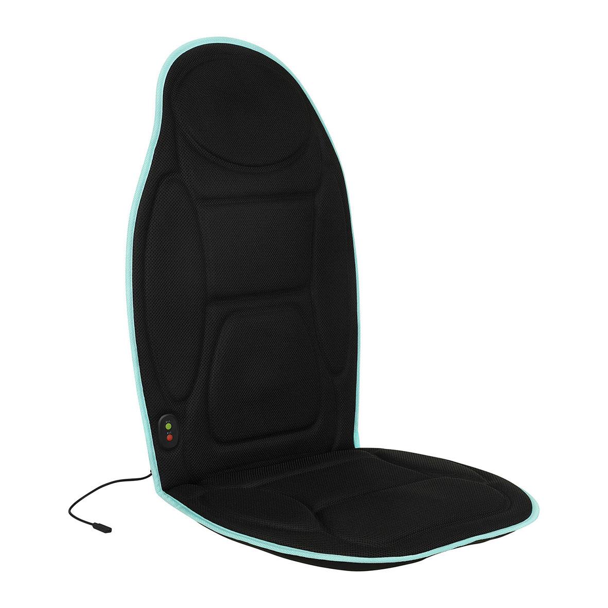 Massagesits Medivon Cosy Mesh Go i svart med blå kant och kontrollknapp