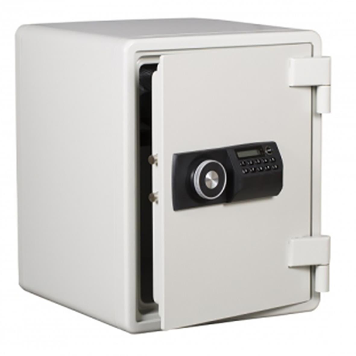 Brandsäkert dokumentskåp Altikon ES 31D, ljusgrå, 60 min brandskydd, 519x410x445 mm, vikt 60 kg