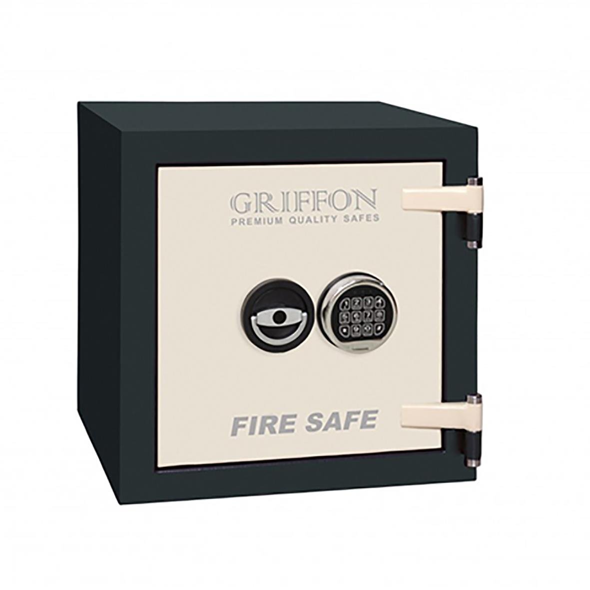 Stöld- och brandskyddsskåp Altikon FS45E, mörkgrå, 455x455x455 mm, vikt 65 kg, elkodlås