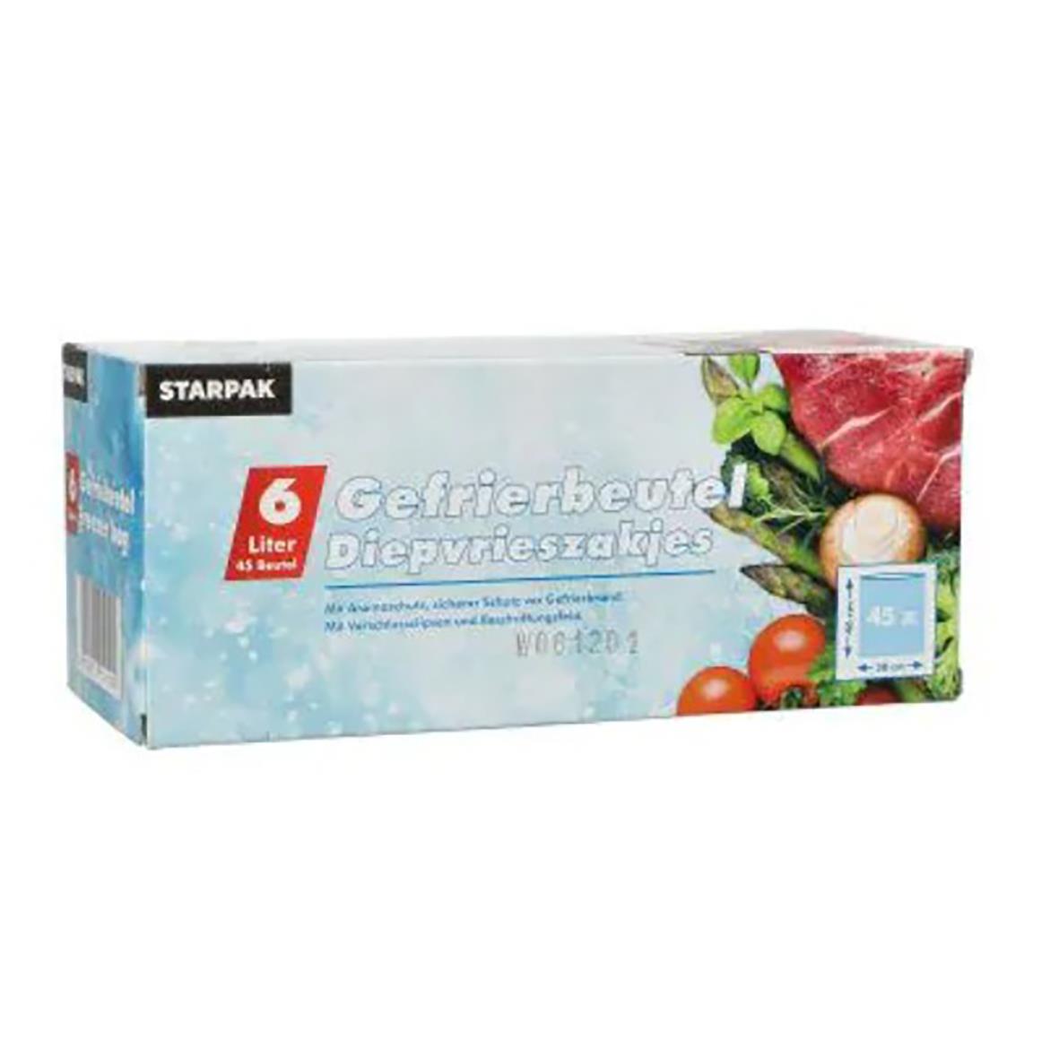 Tre rull med fryspåsar i LDPE 6L 35my, storlek 300x460mm