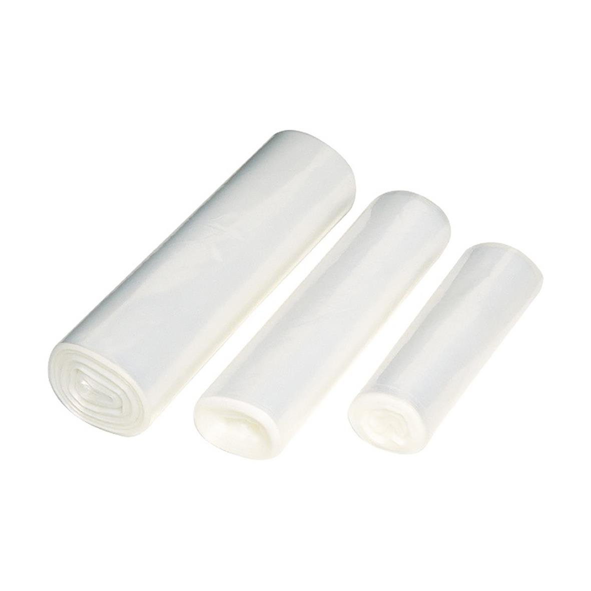 Tre rull med fryspåsar i LDPE 6L 35my, storlek 300x460mm