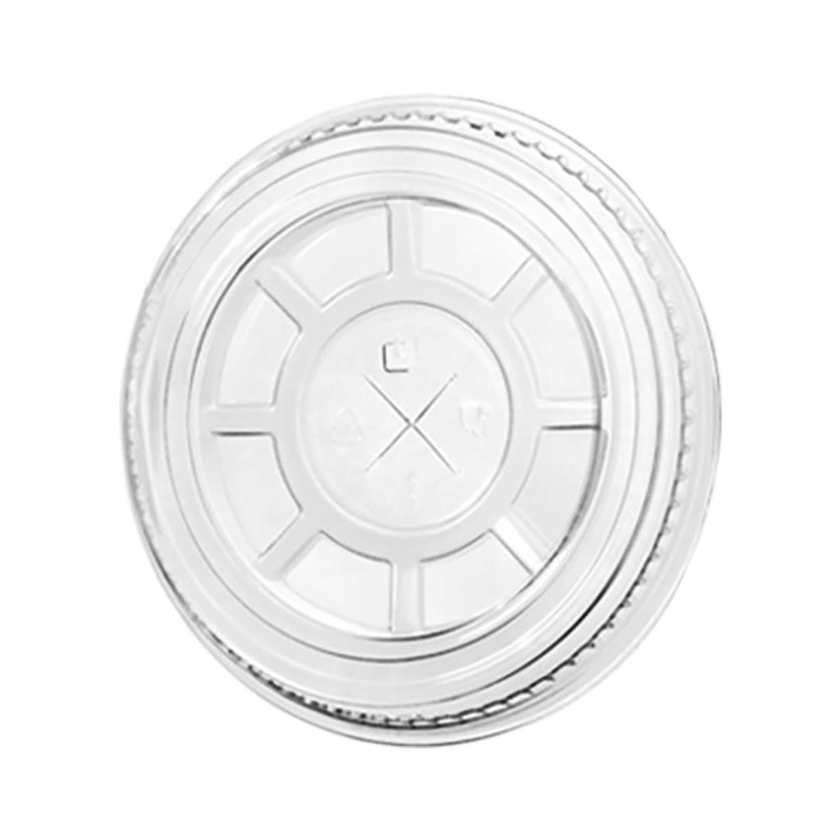 Lock Plant med hål Ø 78mm, rund plastlock med centralhål och räfflad kant